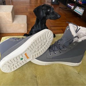 Timberland Women's Skyla Bay Faux-Fleece Fold-Down Boots, Medium Grey Nubuck